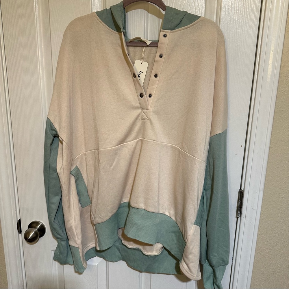 Impressions Beige Button-Up Cardigan